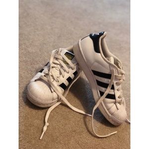 Worn Adidas Superstar Sneakers